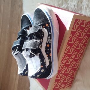 Old Skool V Glow Cosmic Zoo Black n Blue
